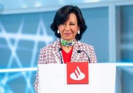 La presidenta del Banco Santander, Ana Botín.