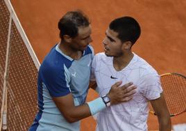 Nadal y Alcaraz, en el Masters 1.000 de Madrid de 2022