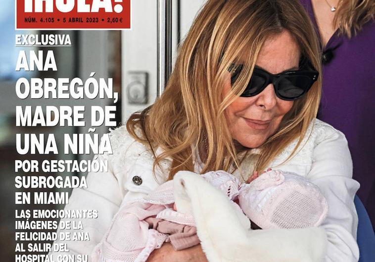 Ana Obregón sorprende y registra a su hija con el nombre de Ana Lequio