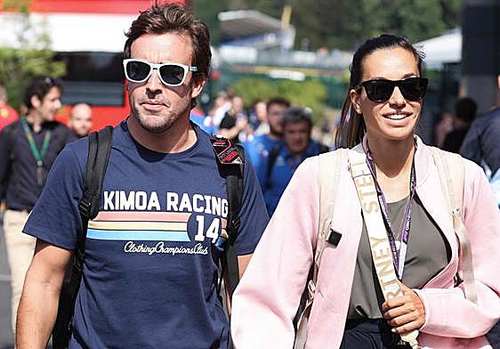 Fernando Alonso y Andrea Schlager.