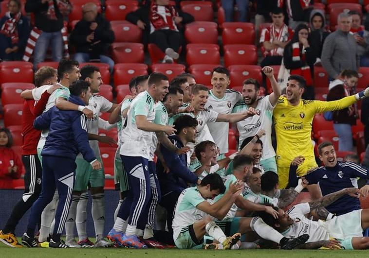 Una milagrosa resistencia mete a Osasuna en su segunda final de Copa, 18 años después