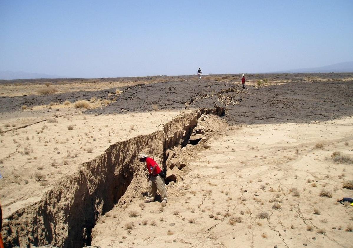 Grieta en la depresión de Afar, en el norte de Etiopía.