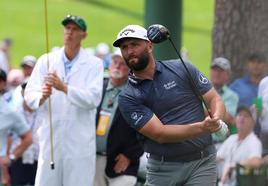 Jon Rahm, pletórico en la primera jornada de Augusta.