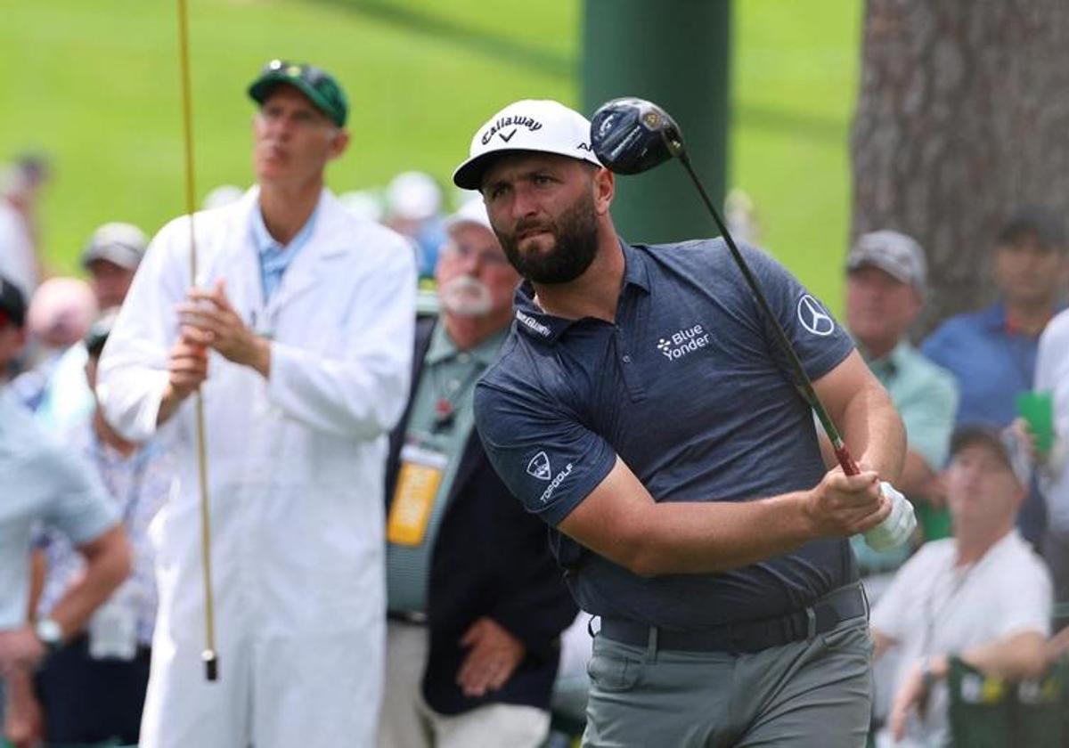 Jon Rahm, pletórico en la primera jornada de Augusta.