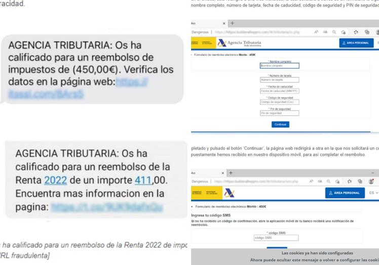 El 'mishing' es una técnica que consiste en el envío de un SMS por parte de un ciberdelincuente.