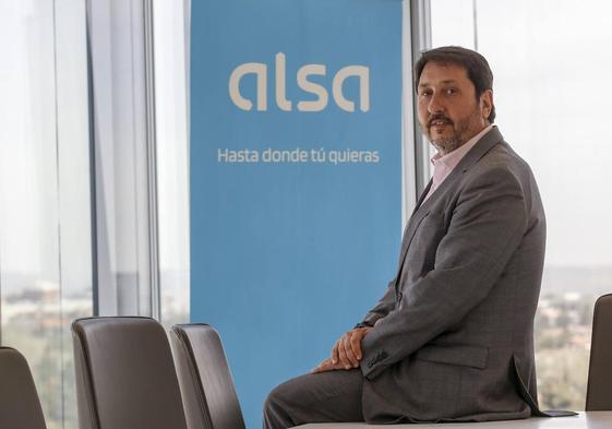 El consejero delegado de Alsa, Francisco Iglesias, en la sede de la compañía en Madrid.