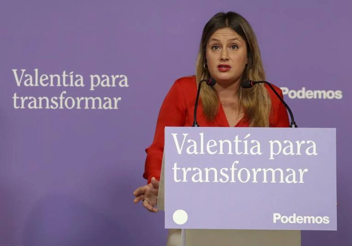 La coportavoz de Podemos y candidata a la Comunidad de Madrid, Alejandra Jacinto.