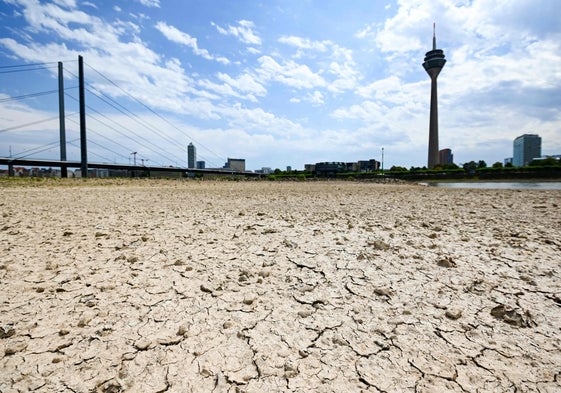 Cauce del río Rin (Alemania) el pasado verano.