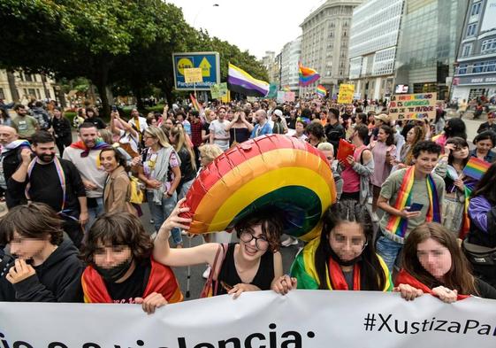 Manifestación del Orgullo Gay el año pasado en A Coruña