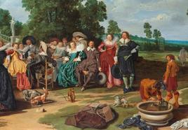 'La fiesta campestre', cuadro del pintor Dirck Hals (1627).