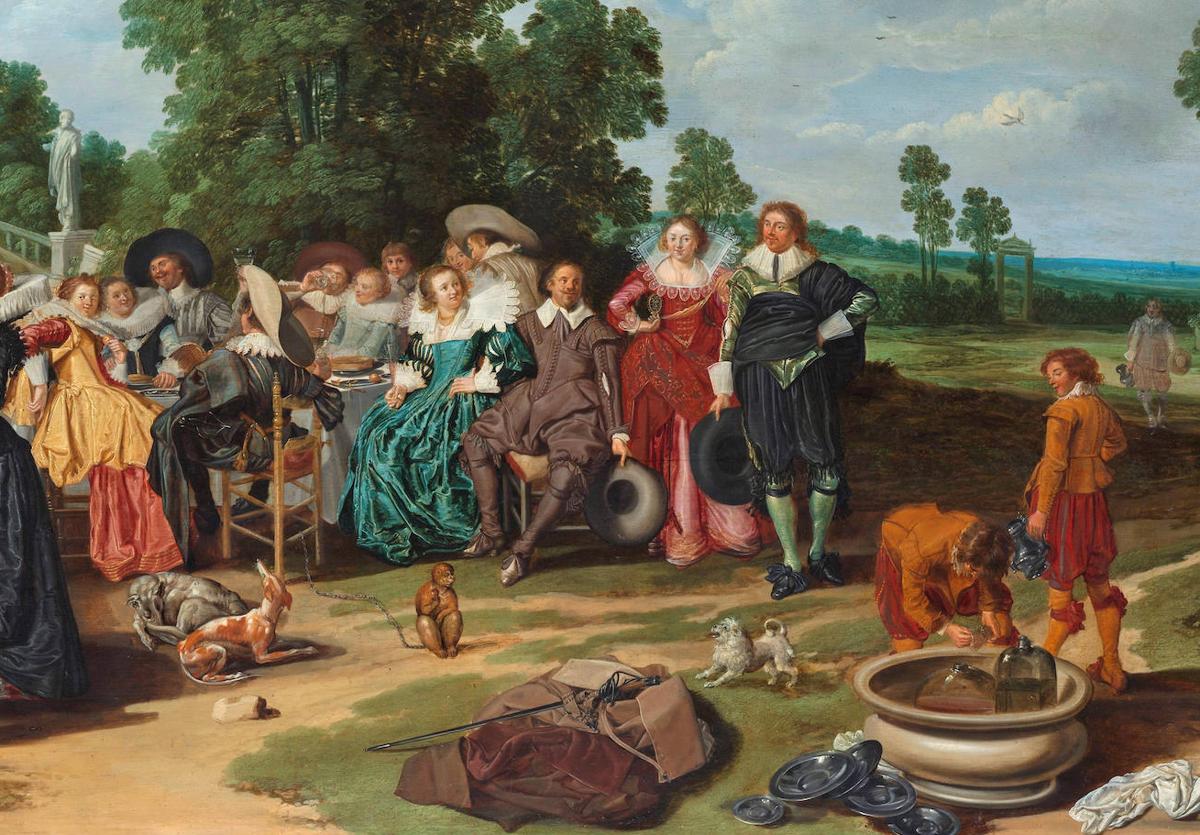 'La fiesta campestre', cuadro del pintor Dirck Hals (1627).