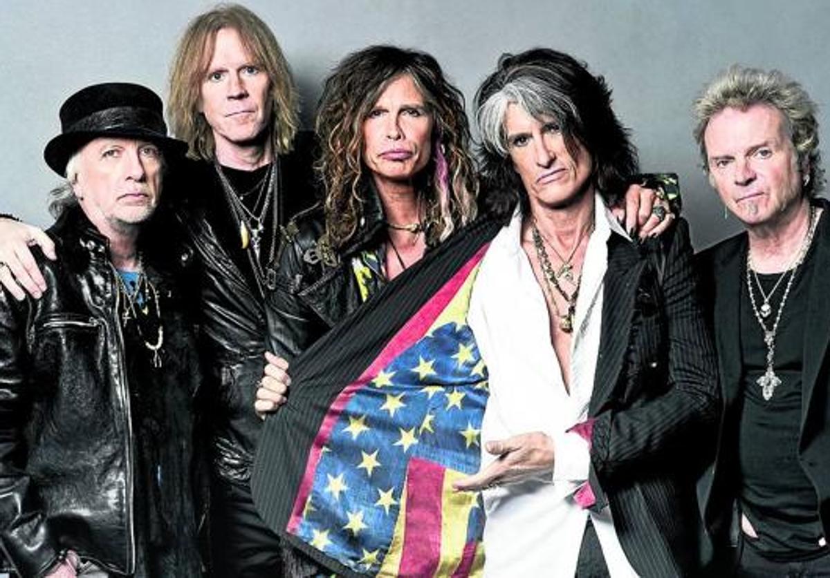 La banda estadounidense Aerosmith.