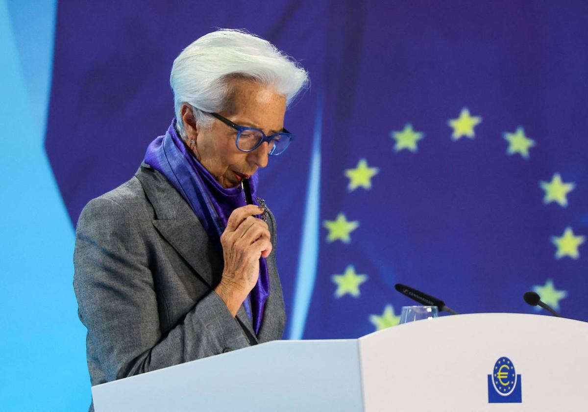 La presidenta del Banco Central Europeo, Christine Lagarde