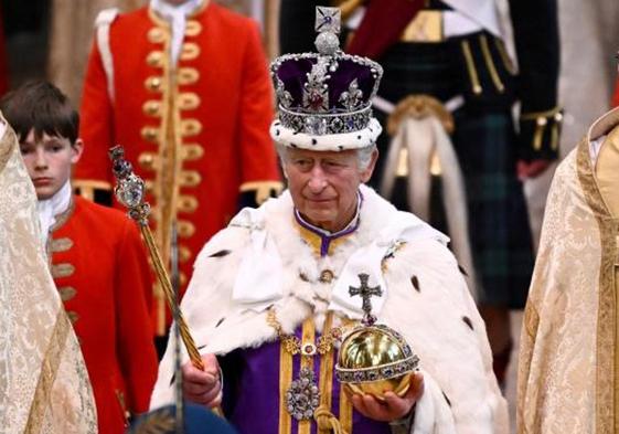 Carlos III, poco después de ser coronado como rey de los británicos.