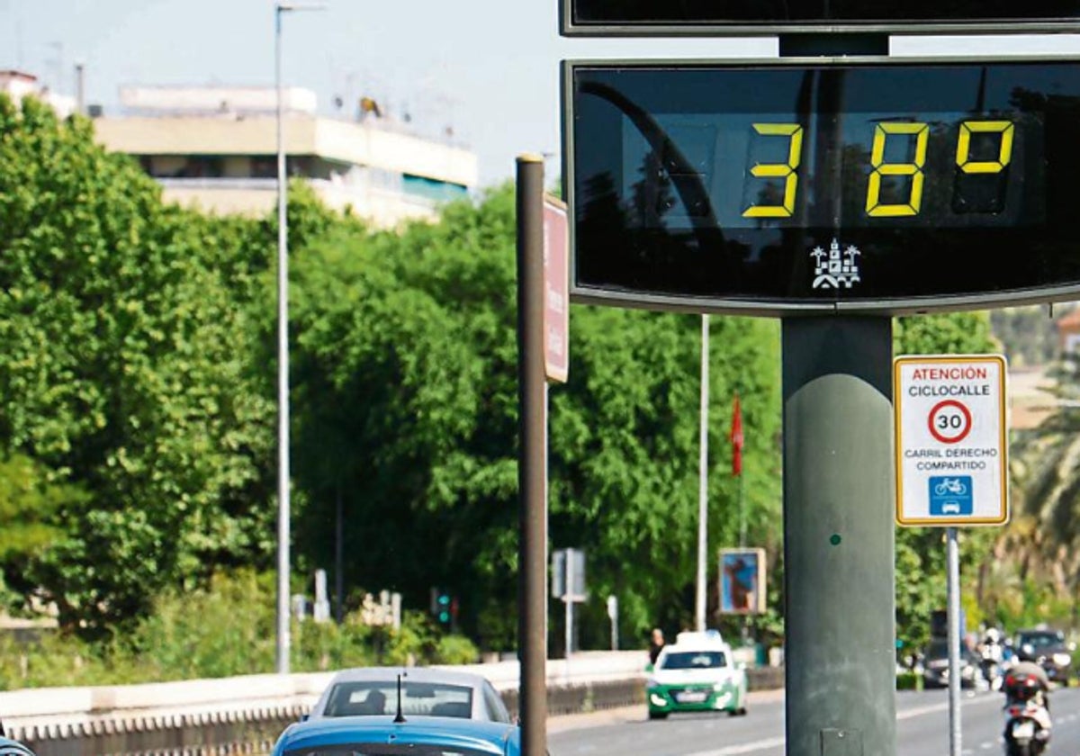 Temperatura de 38 grados que se alcanzó el pasado 27 de abril en Córdoba.