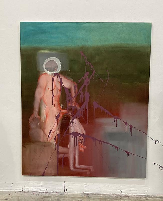 La polémica obra vandalizada.