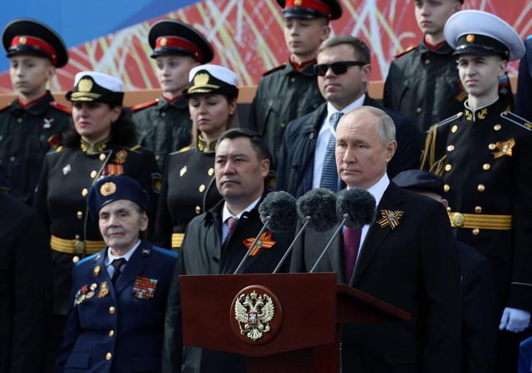 Putin, durante el desfile del Día de la Victoria.