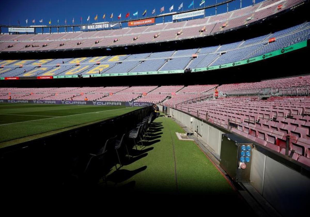 Imagen del Camp Nou de Barcelona.