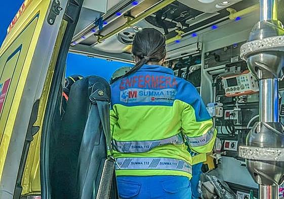 Una enfermera del Summa 112.