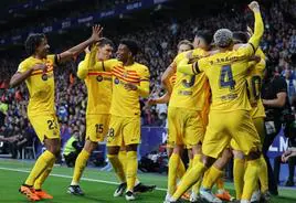 El Barça entona el alirón en un derbi catalán de alta tensión