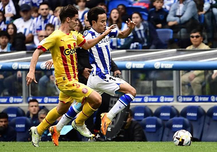 El Girona remonta ante la Real Sociedad y mantiene su sueño europeo