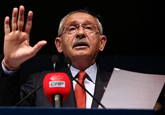 Kemal Kilicdaroglu durante un mitin celebrado en Ankara.