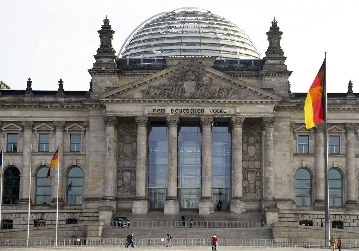 Vista de la sede del Reichstag, el Parlamento alemán, en Berlín.