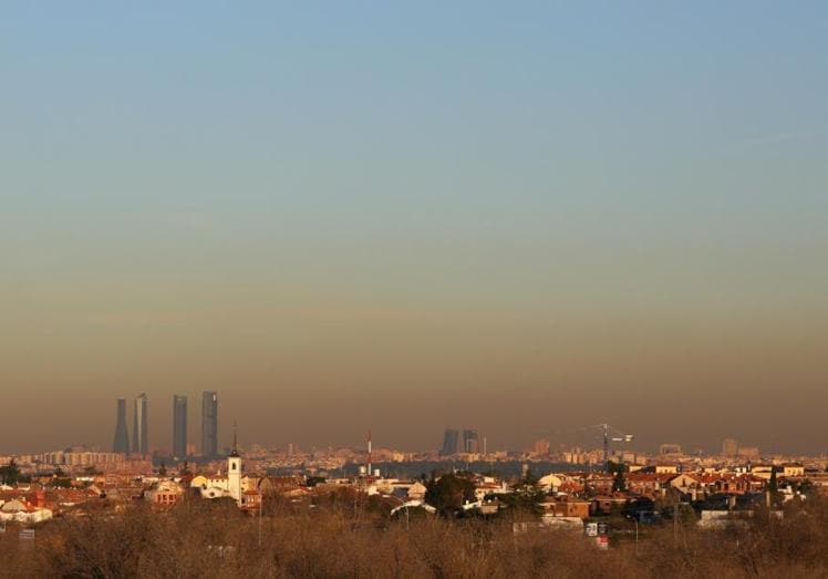 Pollution in Madrid.