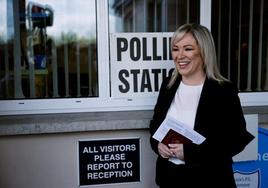 la vicepresidenta del Sinn Féin, Michelle O'Neill,