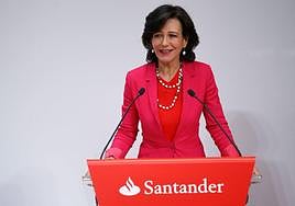 Ana Botín, presidenta de Banco Santander.
