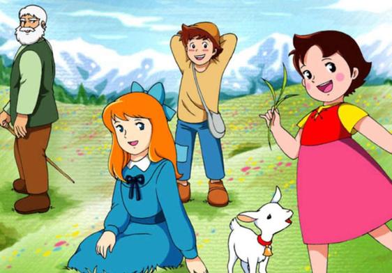 Los protagonistas de la serie 'Heidi'.