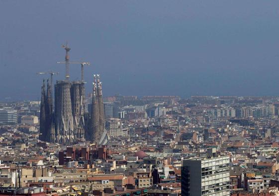 Episodio de alta contaminación en Barcelona en febrero de 2020.