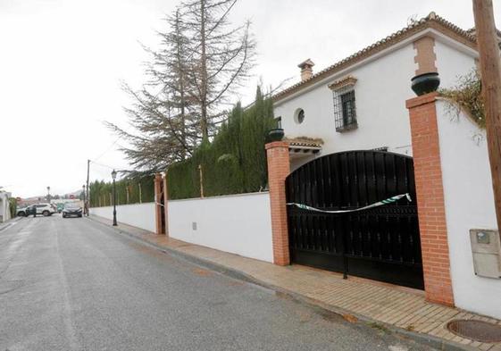 Vivienda donde se registró el doble crimen.