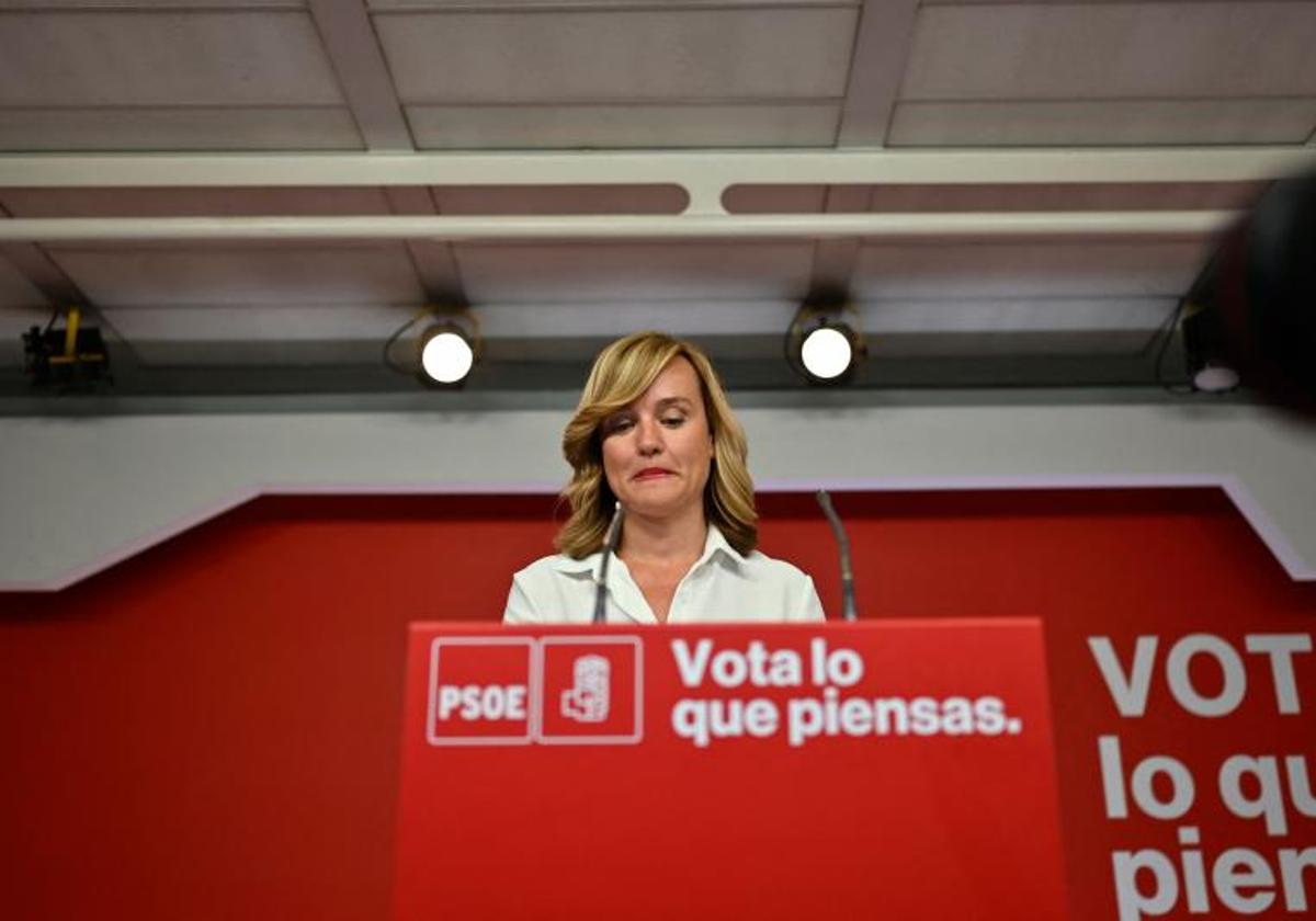 La portavoz del PSOE, Pilar Alegría.