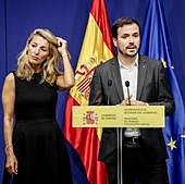 Garzón anuncia que Izquierda Unida se sube al barco de Sumar para las generales