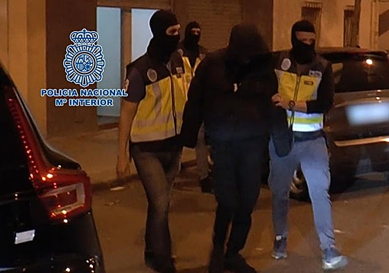 Momento de la detención de José Luis Huertas, alias 'Alcasec' en abril pasado.