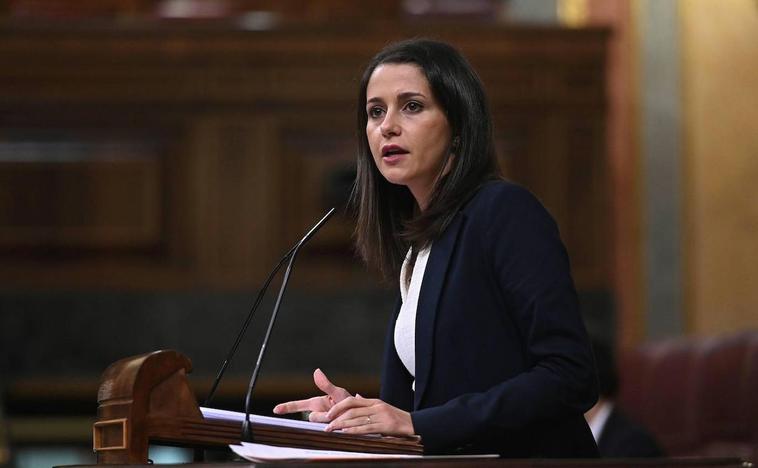 Inés Arrimadas, en el Congreso.