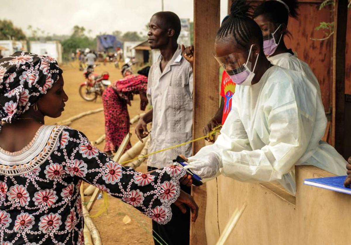 Controles de ébola en Liberia en 2015