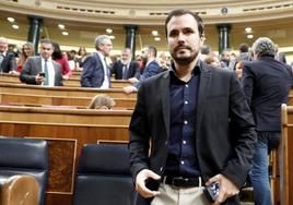 Alberto Garzón, en el Congreso.