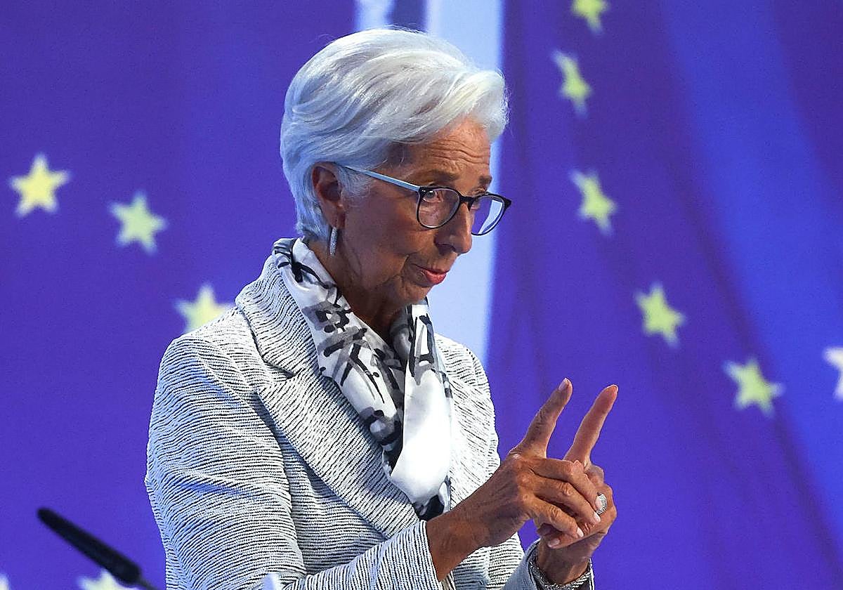 La presidenta del BCE, Christine Lagarde.