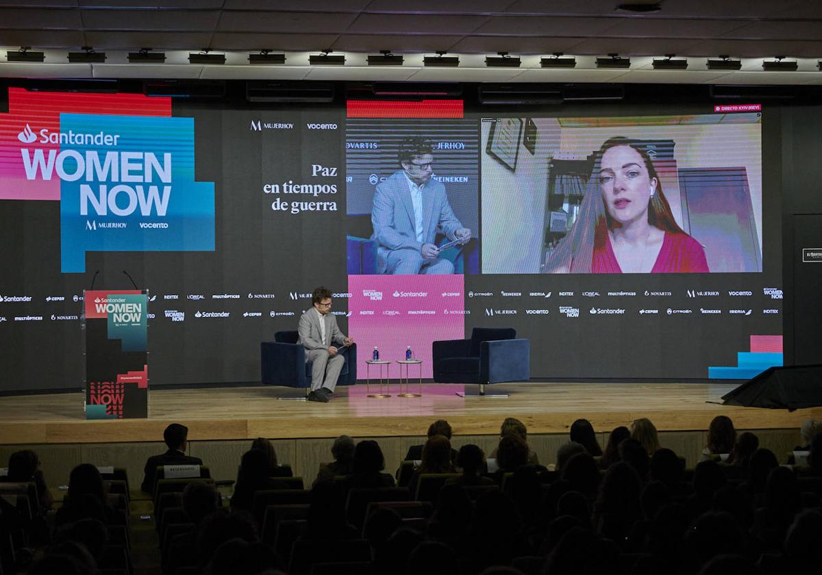 Oleksandra Matviichuk, directora del Centro para las Libertades Civiles de Ucrania y Nobel de la Paz, en el Santander WomenNOW.