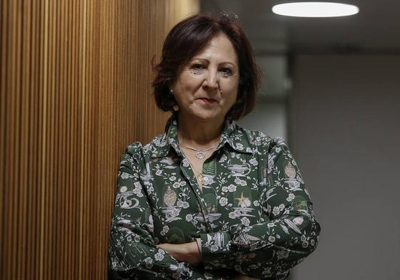 Teresa Peramato, en la oficina de la Fiscalía de Violencia de Género en Madrid.