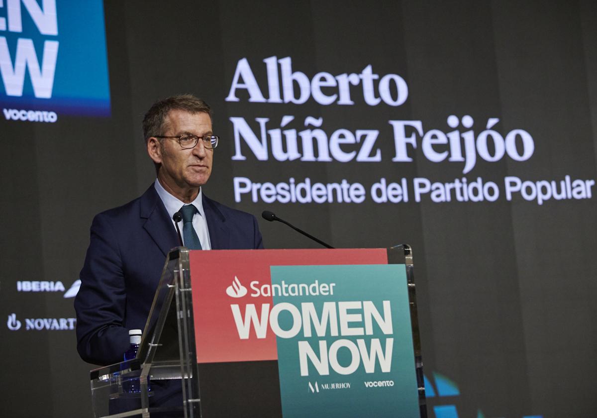 El líder del PP interviene este jueves en el Santander Women Now.