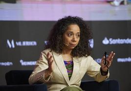 Julissa Reynoso, durante su intervención de este jueves en Santander WomenNOW.