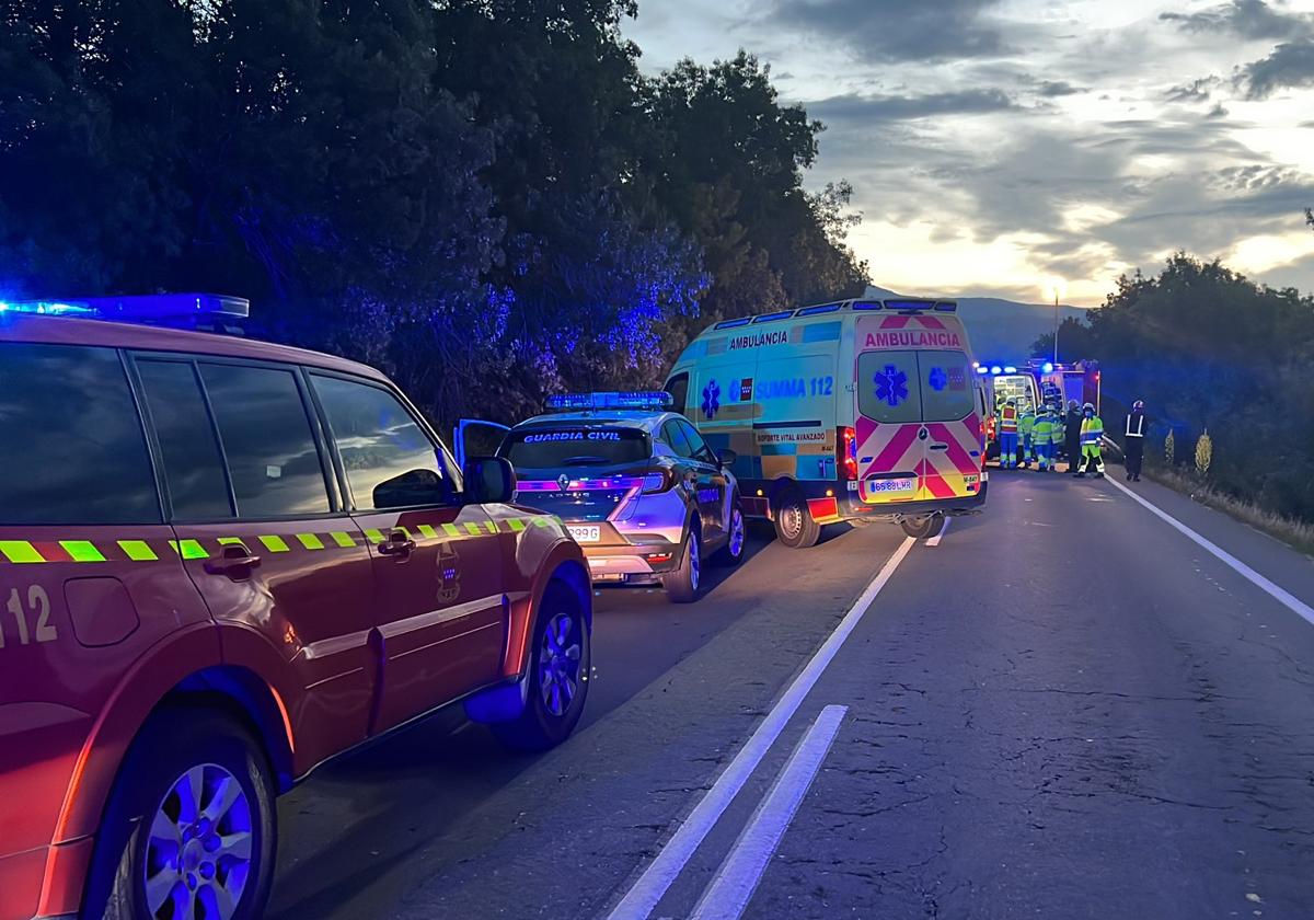 Una joven y tres adolescentes mueren en un accidente de coche en la sierra de Madrid