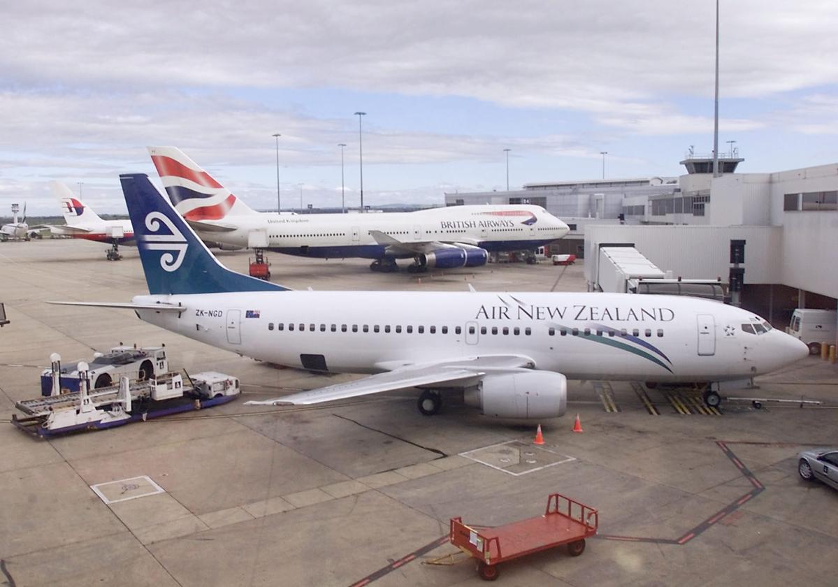 Avión de la compañía Air New Zealand.