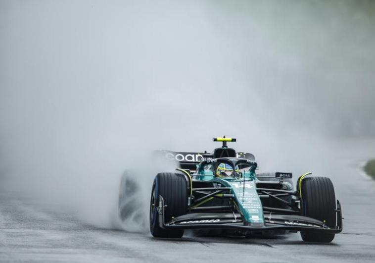 La lluvia frustra una posible pole de Alonso
