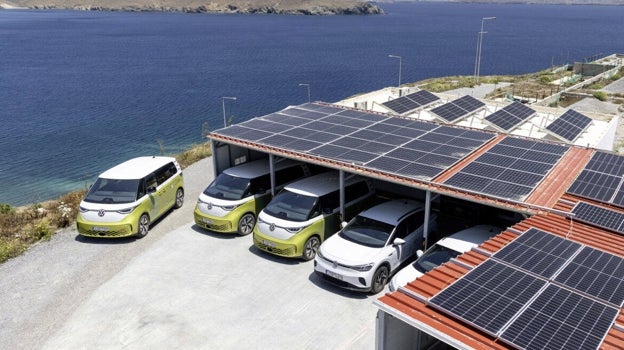 Paneles solares para la recarga de vehículos eléctricos