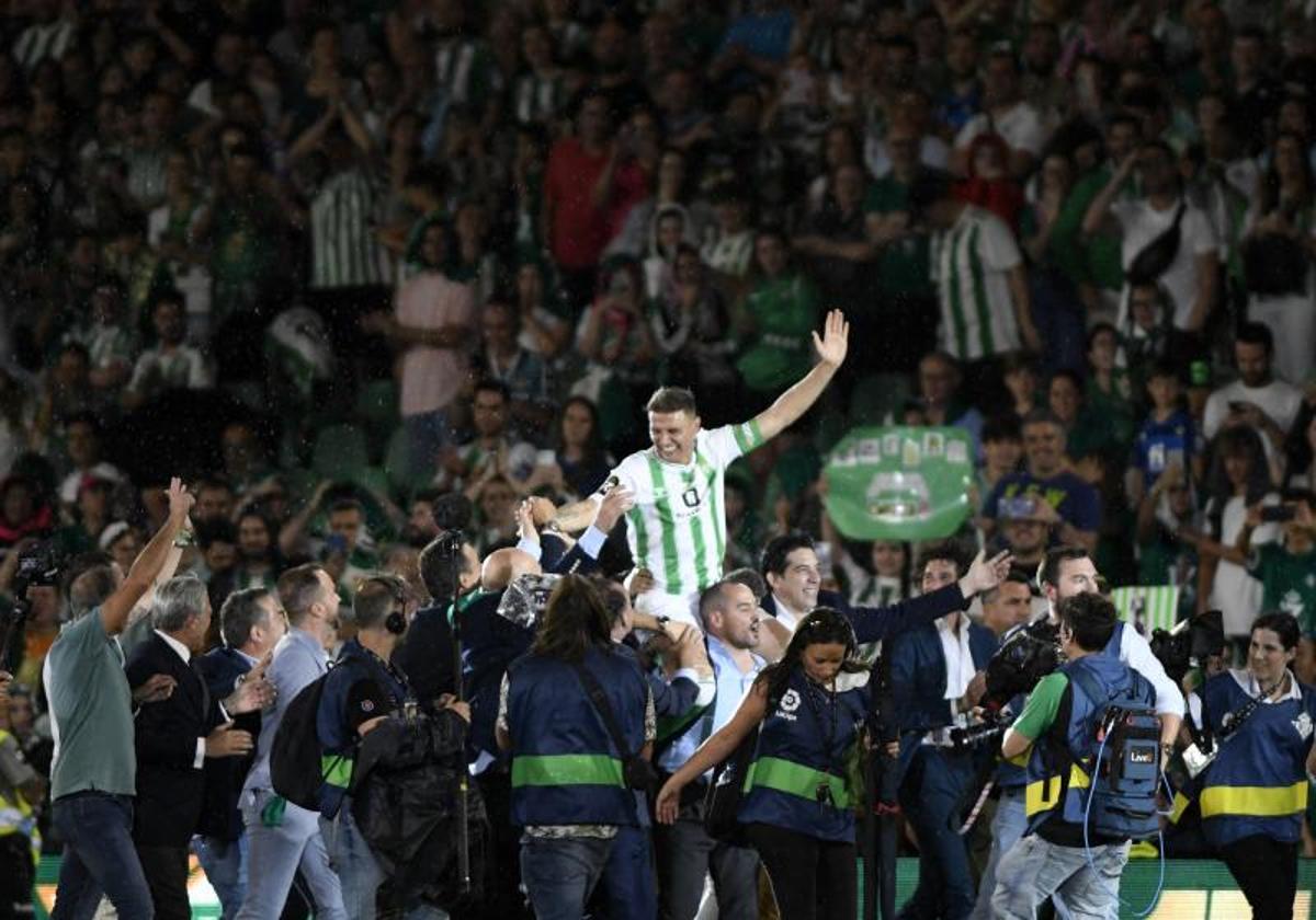 Joaquín, tras el partido homenaje de despedida el 6 de junio en el Villamarín.