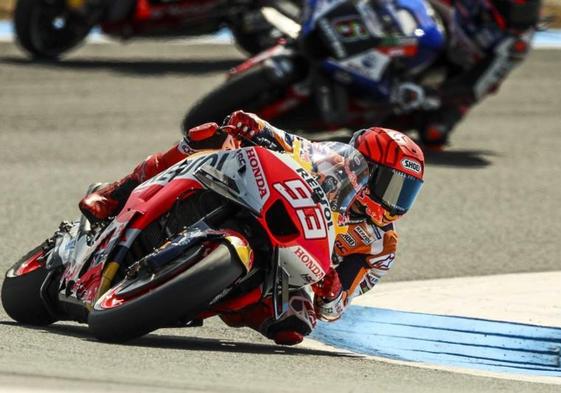 Marc Márquez, durante la jornada de entrenamientos libres en Assen.